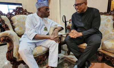 2023: Peter Obi Holds Another Meeting With Obasanjo (Photos)