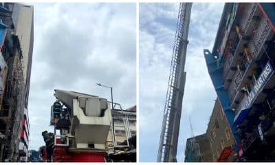Fire Guts Four-Storey Building In Lagos Island - LASEMA Confirms