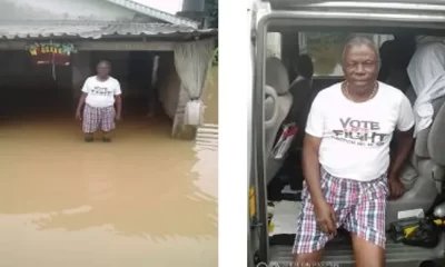 Ex-Navy Commander, Bayelsa Traditional Ruler Sleeps In Car As Flood Wrecks Palace