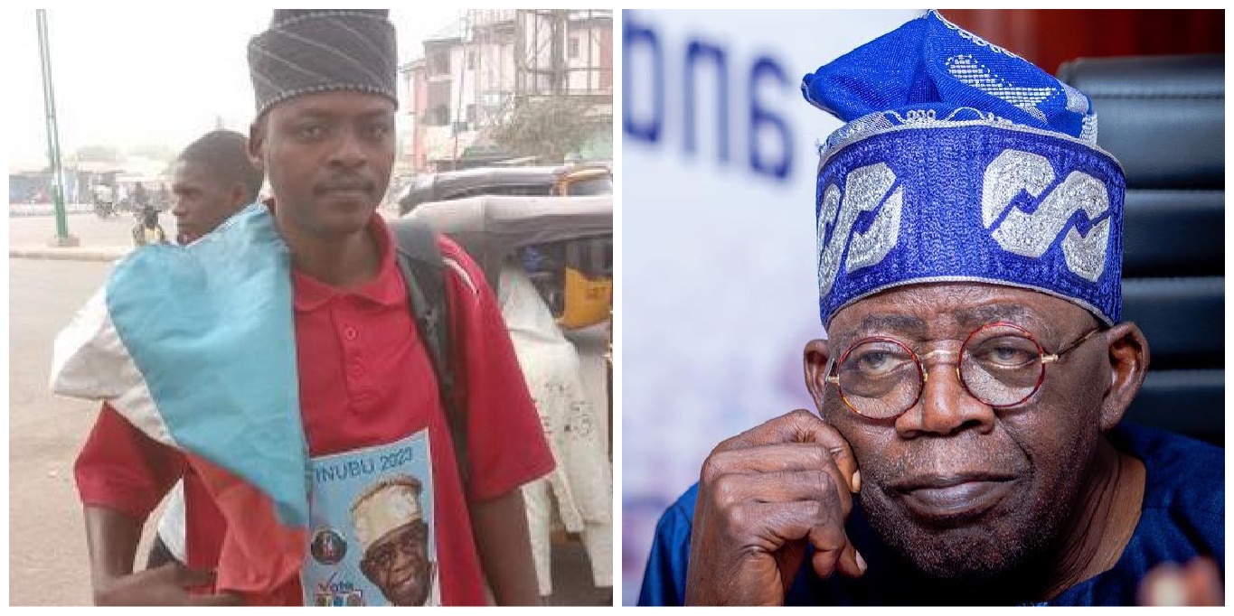2023: Man Shuns Security Threats, Begins Trekking From Gombe To Abuja In Support Of Tinubu