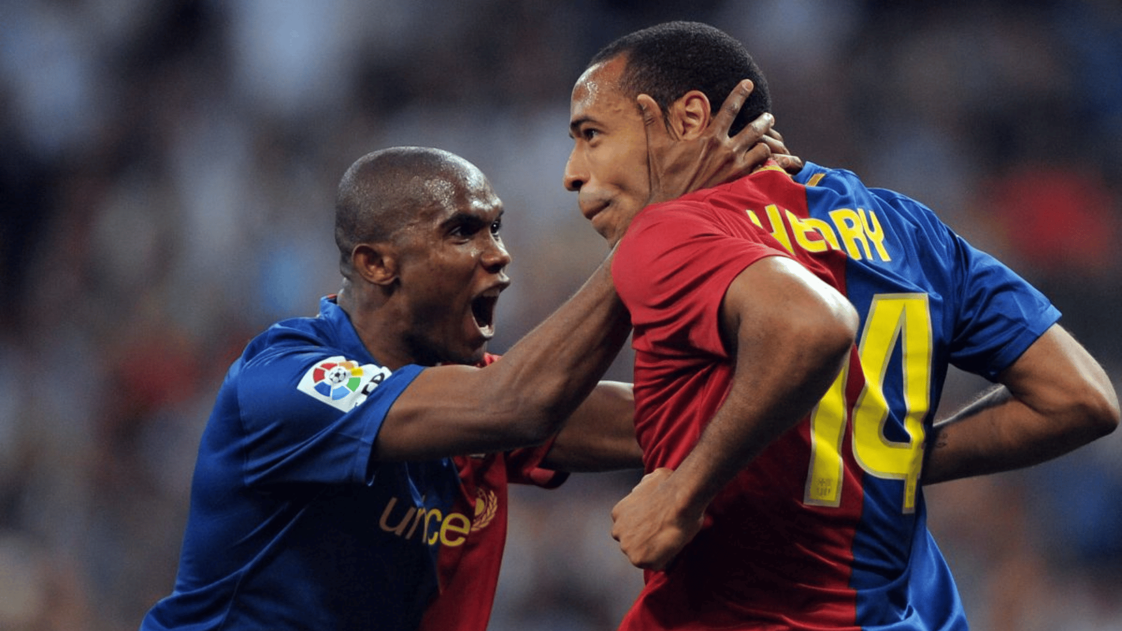 Samuel Eto'o Claims Theirry Henry Was Not On His Level 