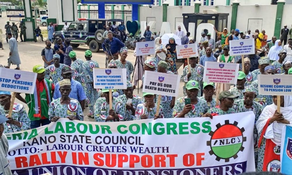 NLC: Kano Pensioners Protest, Demand Payment Of Retirement Benefits