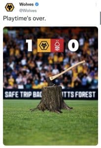 Wolves' response to their opponent 