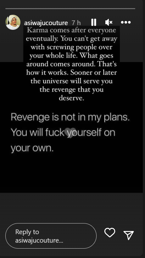 Sooner Or Later The Universe Will Serve You Revenge – Estranged Wife Of Mercy Aigbe’s Husband Shares Cryptic Post