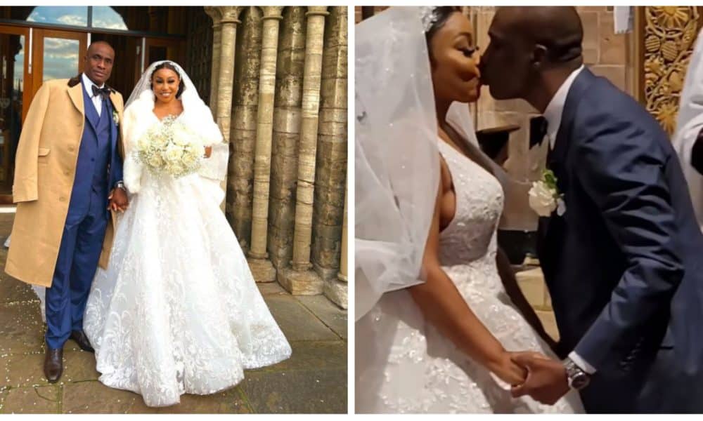 Rita Dominic White wedding