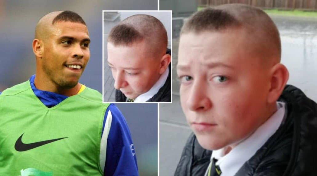 Ronaldo Haircut Got a boy suspended from school