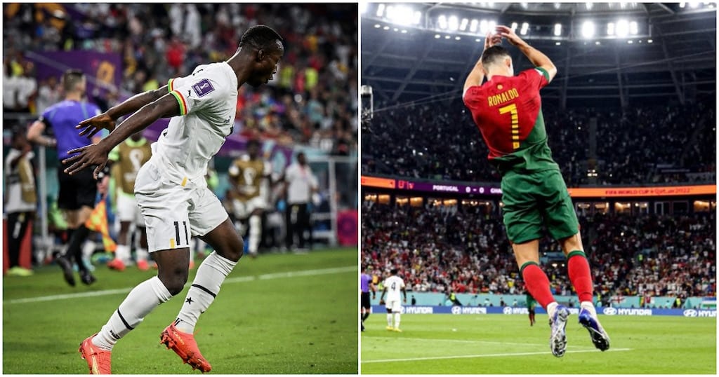 Cristiano Ronaldo fumes as Siu celebration is stolen during World Cup clash  with Ghana