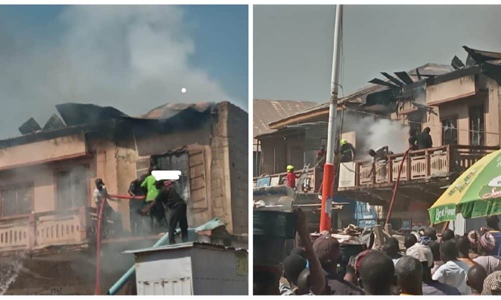 JUST IN: Kano Singer Market Catches Fire - [Photos]