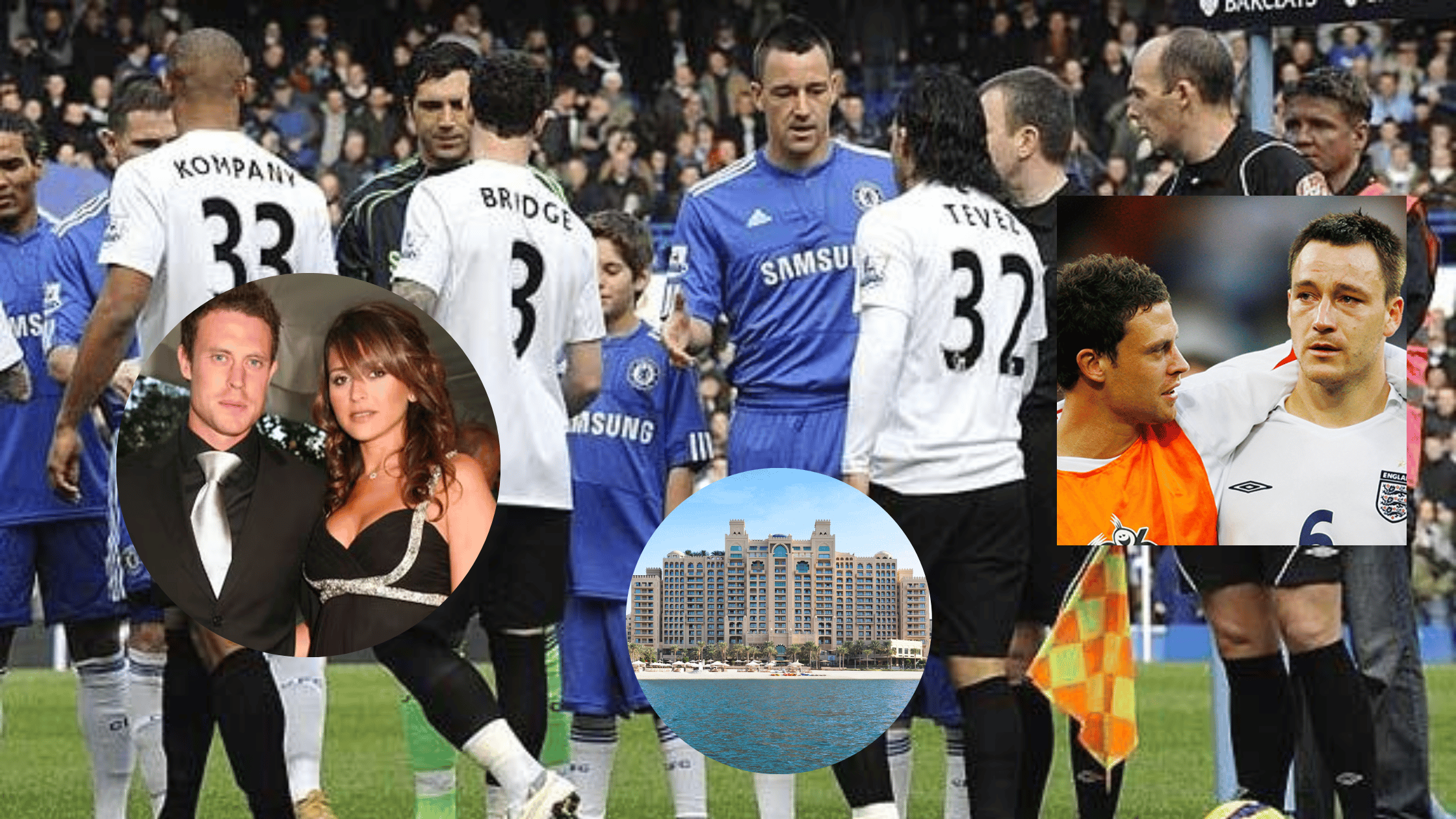 Wayne Bridge and John Terry allegedly staying in the same hotel