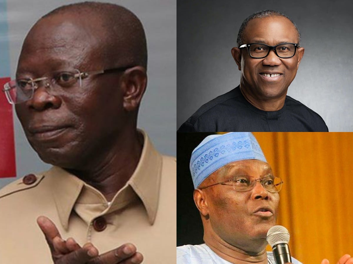 2023 Election Result: Either Peter Obi Or Atiku Is Lying - Oshiomhole