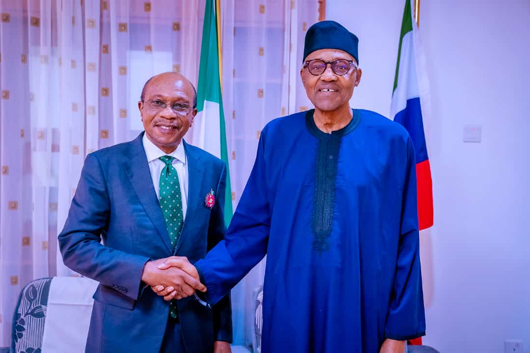 BREAKING: Buhari, Emefiele Meets Behind Closed-doors After Supreme Court Order