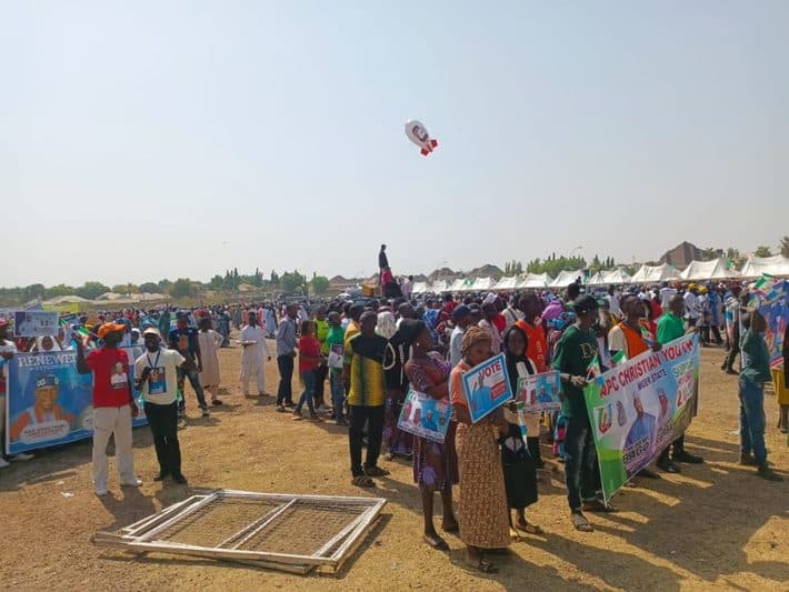 APC Supporters Groan As Tinubu Delays Presidential Rally In Niger [Photos]