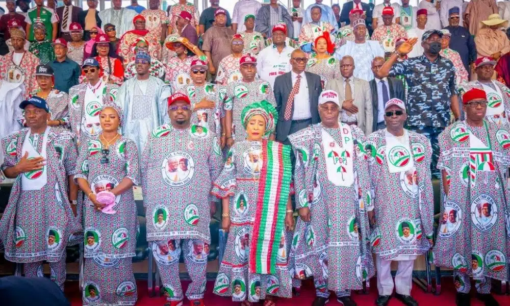 List Of PDP Leaders At Plateau Presidential Campaign Rally