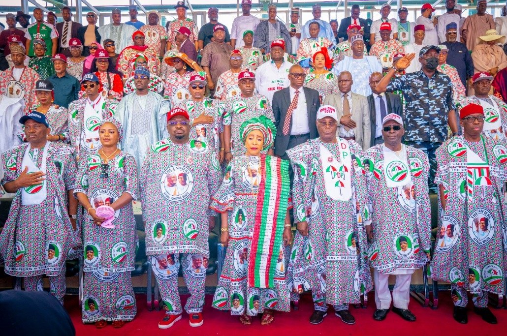 List Of PDP Leaders At Plateau Presidential Campaign Rally