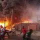 Fire Guts Borno Biggest Market Hours After Boko Haram Disrupt Election