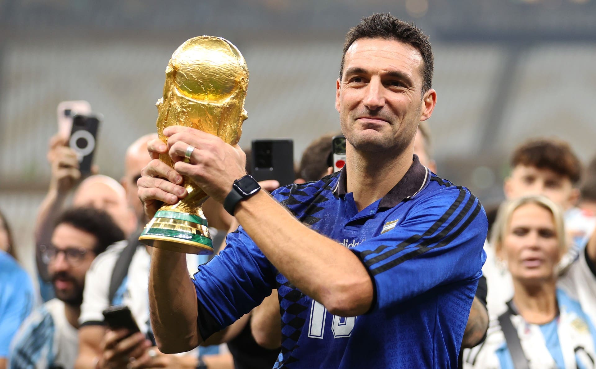 Argentina Coach, Scaloni Speaks On World Cup Victory, Messi's Impact