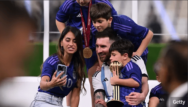 Moment Messi Celebrated World Cup Victory With Wife, Children (Photos)