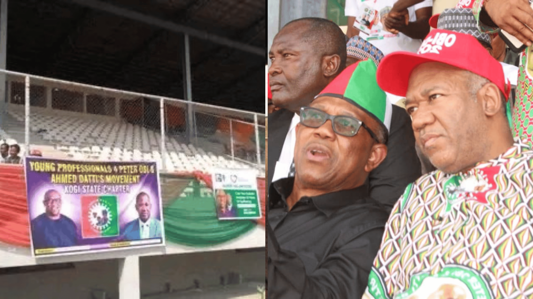 Kogi: Empty Seats Spotted As Peter Obi Takes Rally To APC Domain - [Photos]