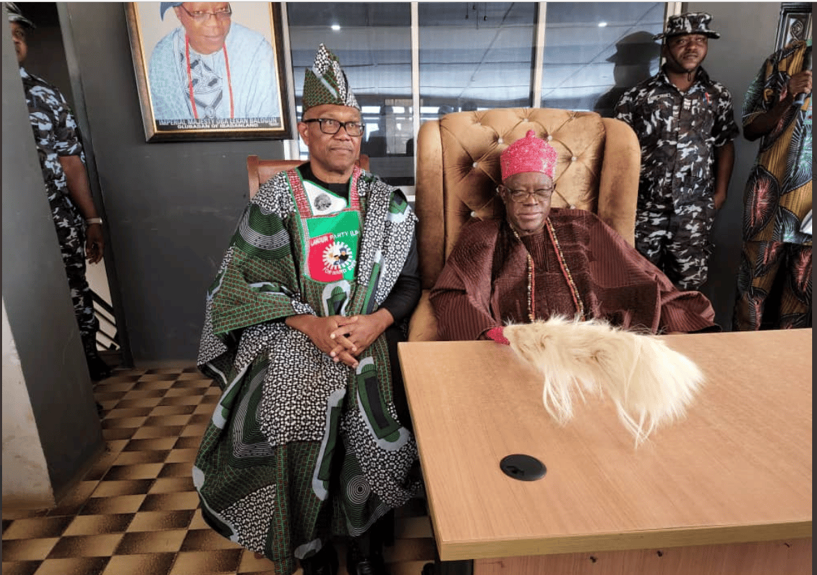 What Olubadan Told Peter Obi As They Meet At His Residence