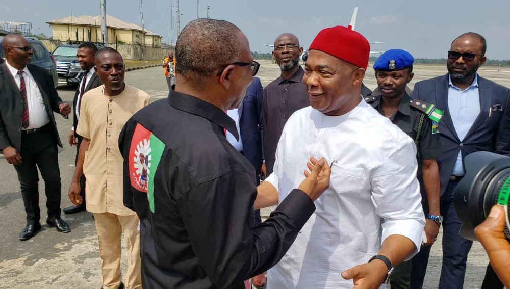 JUST IN: Peter Obi Storms Imo, Meet Gov Uzodinma – [Photos]