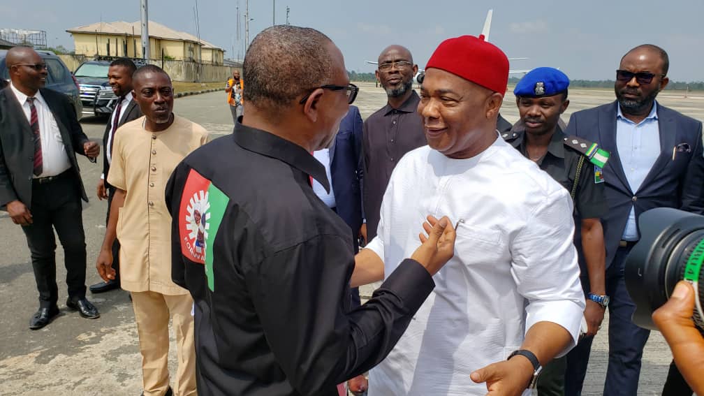 JUST IN: Peter Obi Storms Imo, Meet Gov Uzodinma - [Photos]