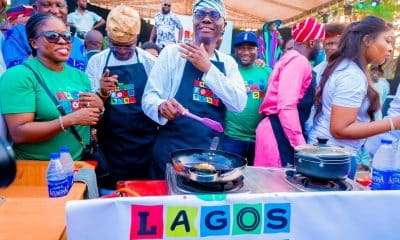 Sanwo-Olu Wows Crowd, 'Prepares' Pepper Soup At Lagos Food Festival - [Photos]