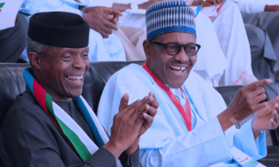 BREAKING: Buhari, Osinbajo Arrive Eagle Square For Tinubu's Swaearing-in