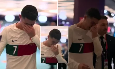 Ronaldo In Tears As Morocco Dump Portugal Out Of World Cup (Video)