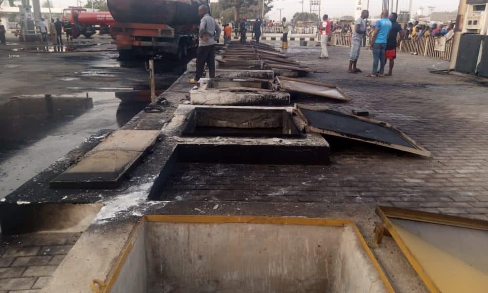 JUST IN: AA RANO Petrol Station Guts Fire In Abuja