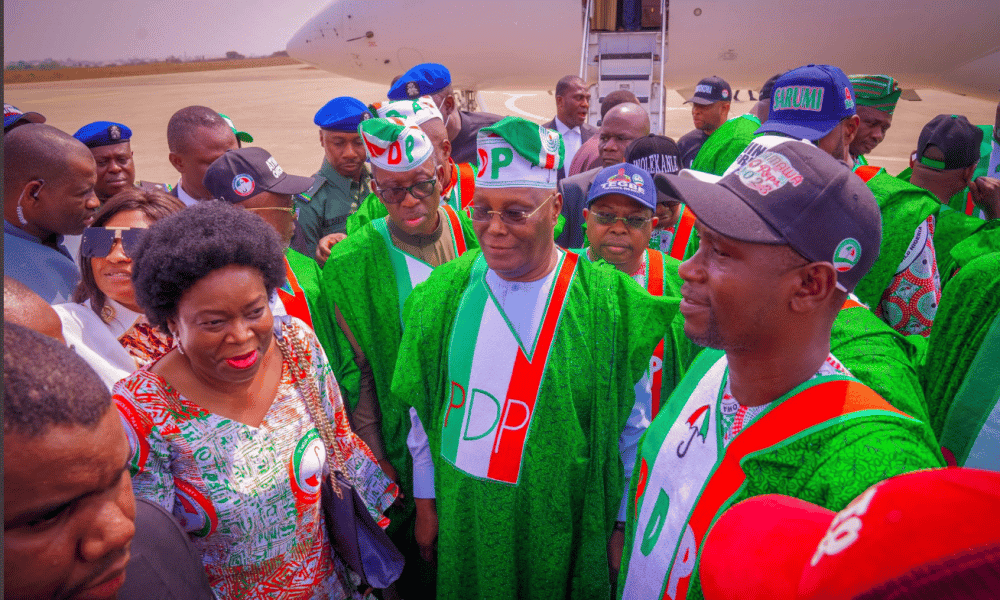 BREAKING: Atiku Storms Makinde's Domain, Ibadan For PDP Presidential Rally - [Photos]