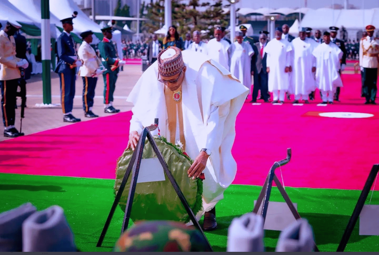 Buhari, Osinbajo, Others Lay Wreaths On Armed Forces Remembrance Day
