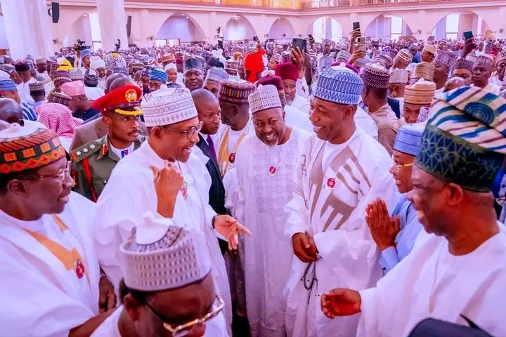 Buhari, Govs, Top Aides Attend Late CoS, Abba Kyari Daughter's Wedding - [Photo]