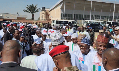 JUST IN: Buhari Arrives Adamawa For APC Presidential Campain Rally