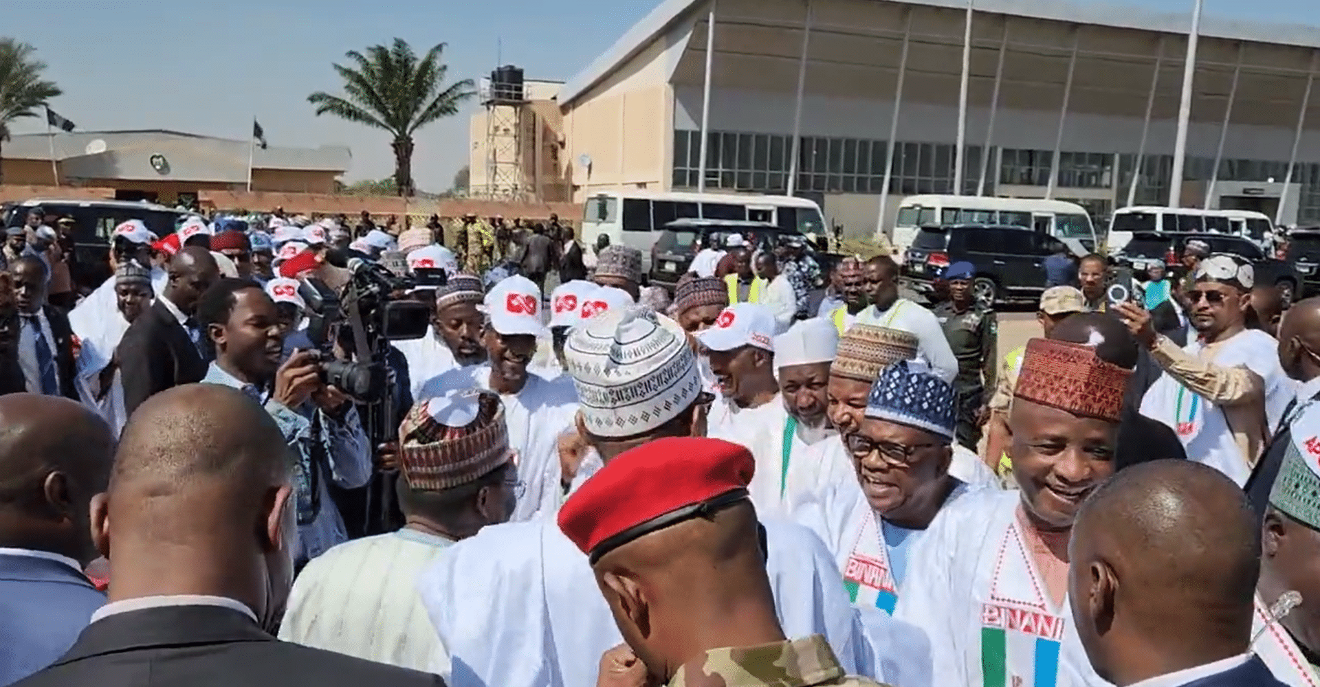 JUST IN: Buhari Arrives Adamawa For APC Presidential Campain Rally