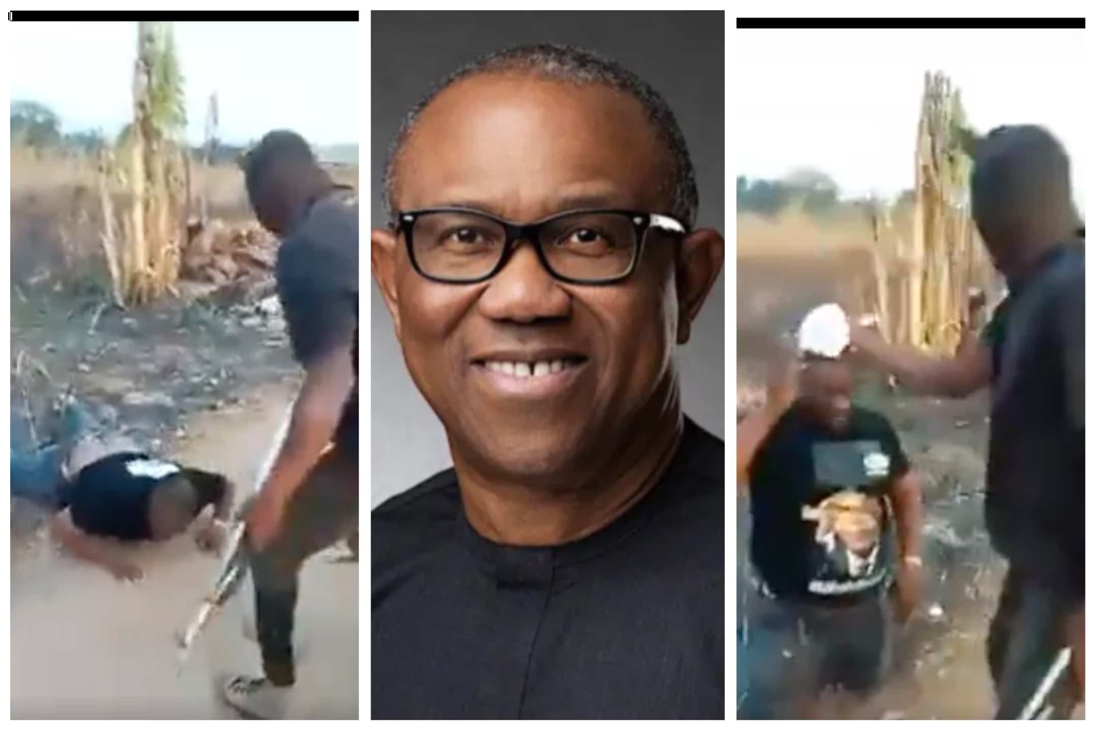 Gunmen and Peter Obi supporters