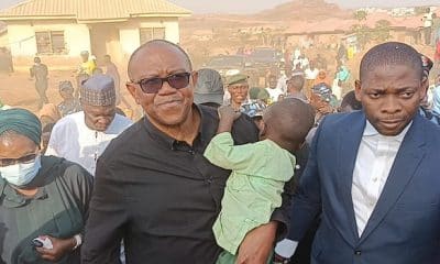 Hours After Obasanjo's Endorsement, Peter Obi Visits Abuja IDP Camp [Photos]