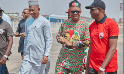 JUST IN: Peter Obi, Yusuf Datti Arrives In Niger State For Labour Party Rally