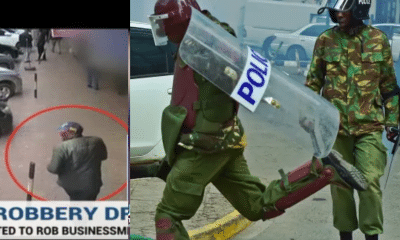 Video: Police Officers Caught On Camera Attempting To Rob Two Businessmen In Nairobi