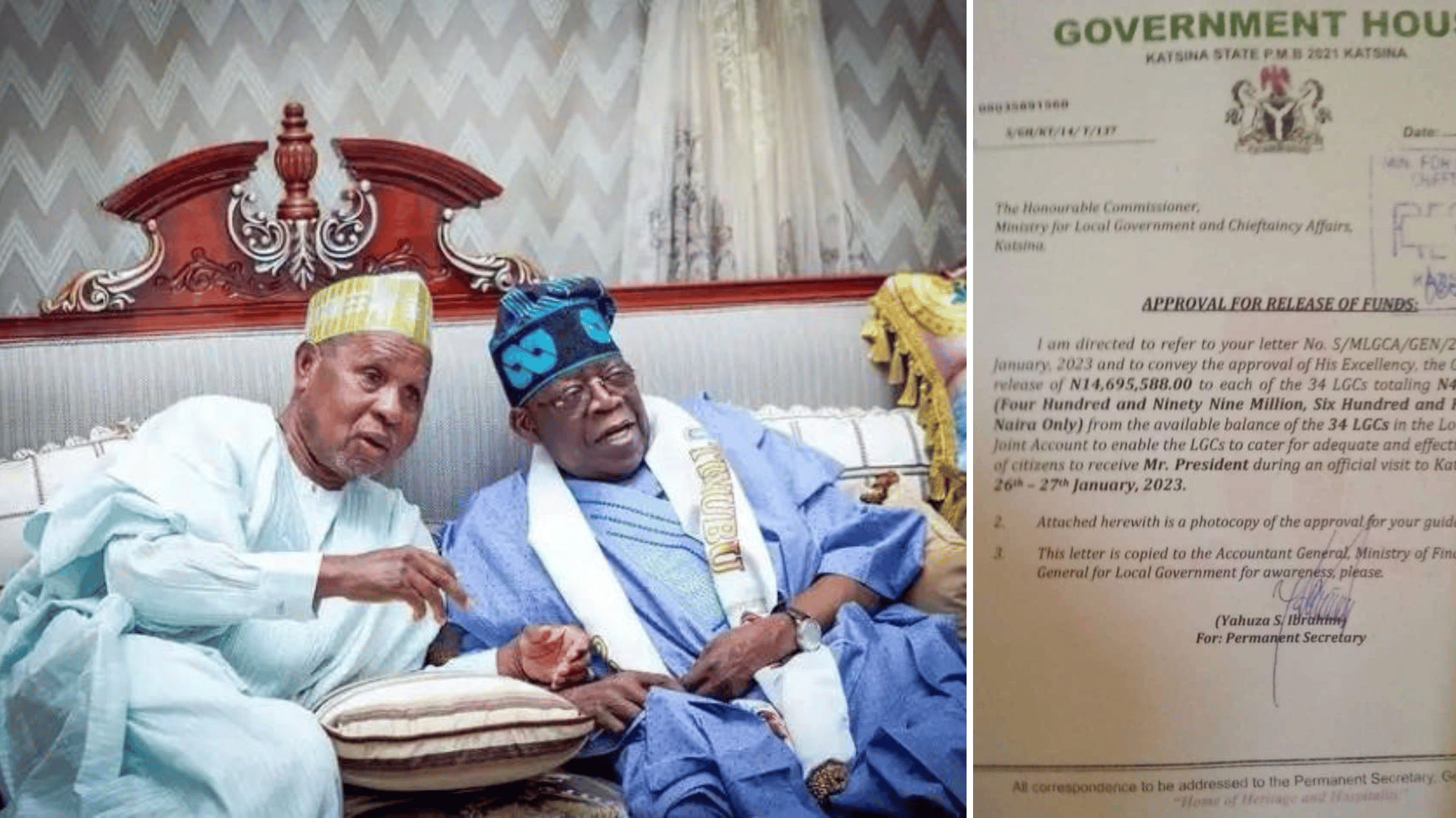 Tinubu: Gov Masari Approves N500m For Mobilization As Buhari Leads Katsina APC Rally - [See Document]