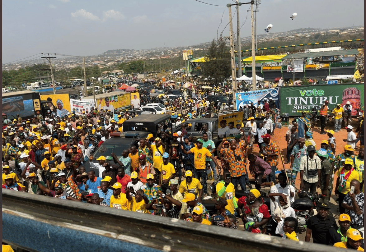 [JUST IN] Video: Moment Tinubu Arrives Abeokuta For Ogun APC Presidential Rally