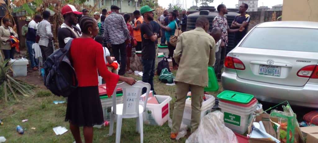 Voting Commences At Peter Obi Polling Unit