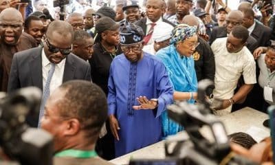 [BREAKING] #NigeriaDecides: Tinubu Defeats Atiku, Peter Obi At Obasanjo's Polling Unit
