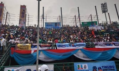 Massive Crowd Storms Stadium For Tinubu's Grand Finale Campaign Rally In Lagos (Photos And Videos)