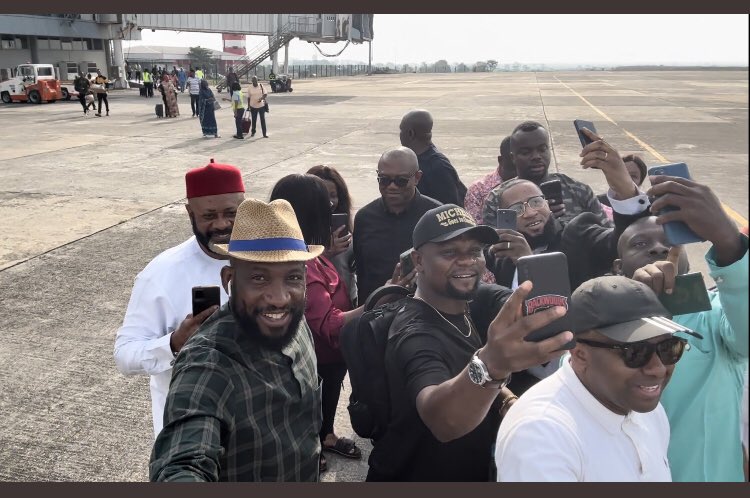 #NigeriaDecides2023: Peter Obi's Supporters Protest In Asaba