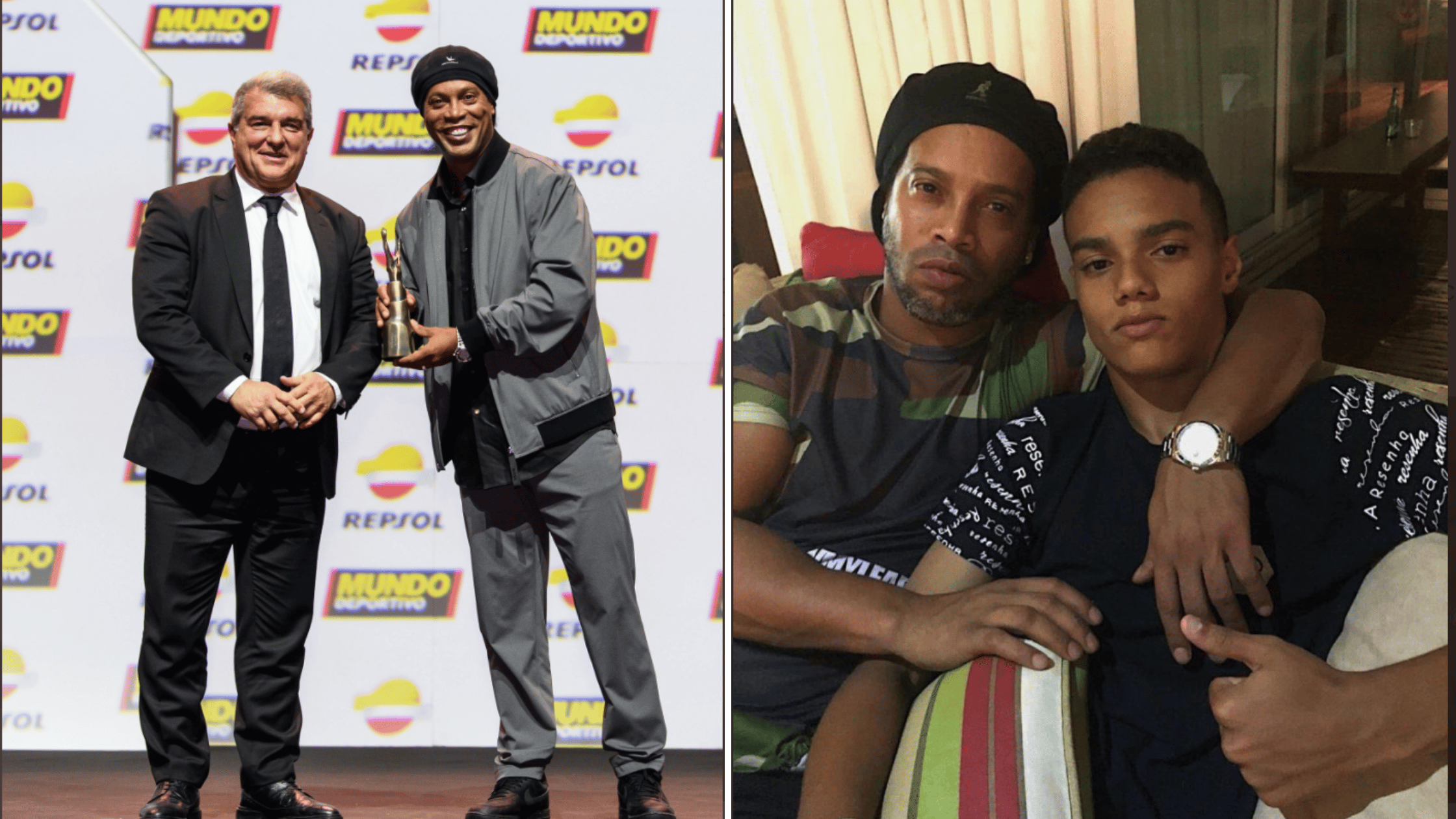Laporta Confirms Ronaldinho’s Son, Joao Mendes Will Play For Barcelona