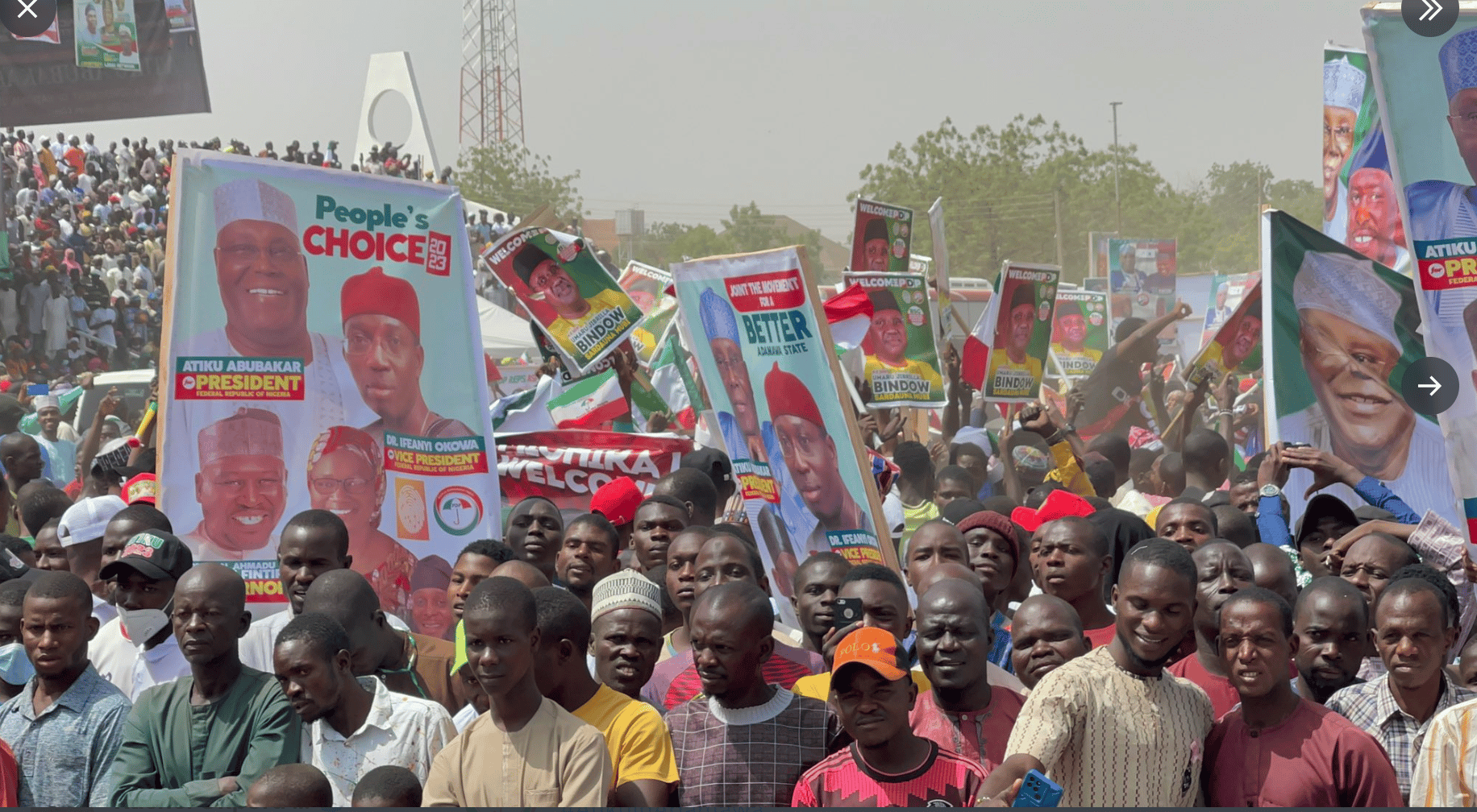 See Turnout Of Atiku's Grand Campaign Rally In Adamawa State (Photos ...