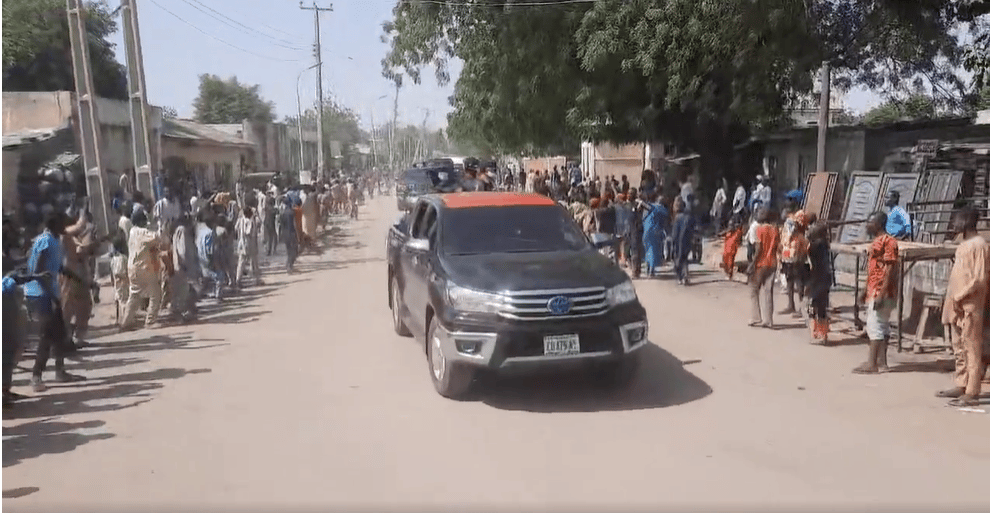 [BREAKING] #NigeriaDecides: Tinubu's VP, Shettima Booed In His Area - [Video]