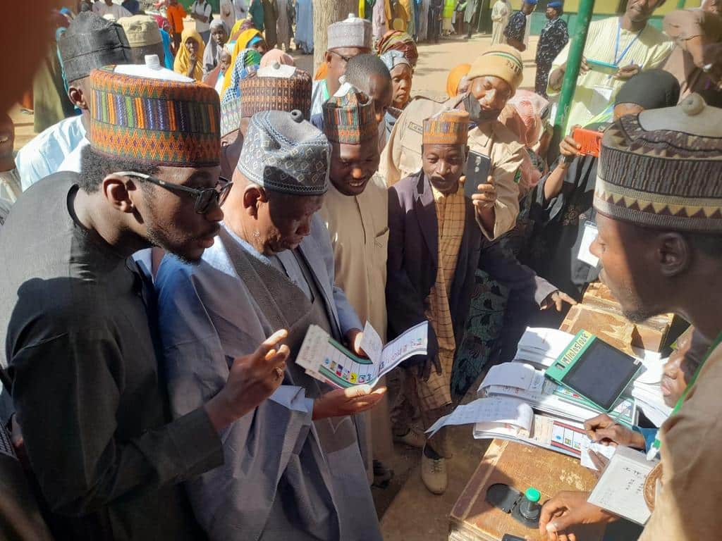 2023 Presidency: Ganduje Casts His Vote In Kano