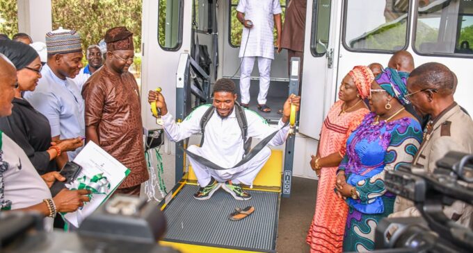 Aisha Buhari Donates Special Bus To Para-athletics In Nigeria