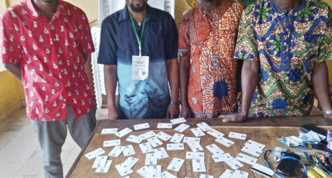 Party Agents Arested With Hundreds Of Credit Cards In Ogun